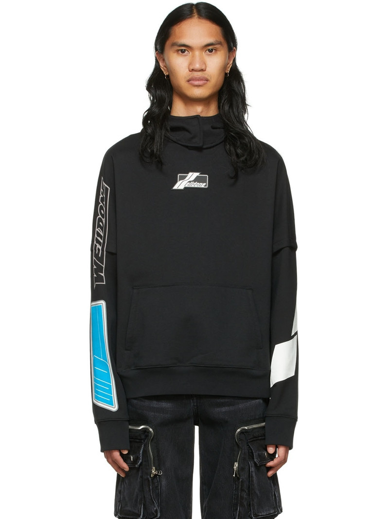 Black Cotton Hoodie 1