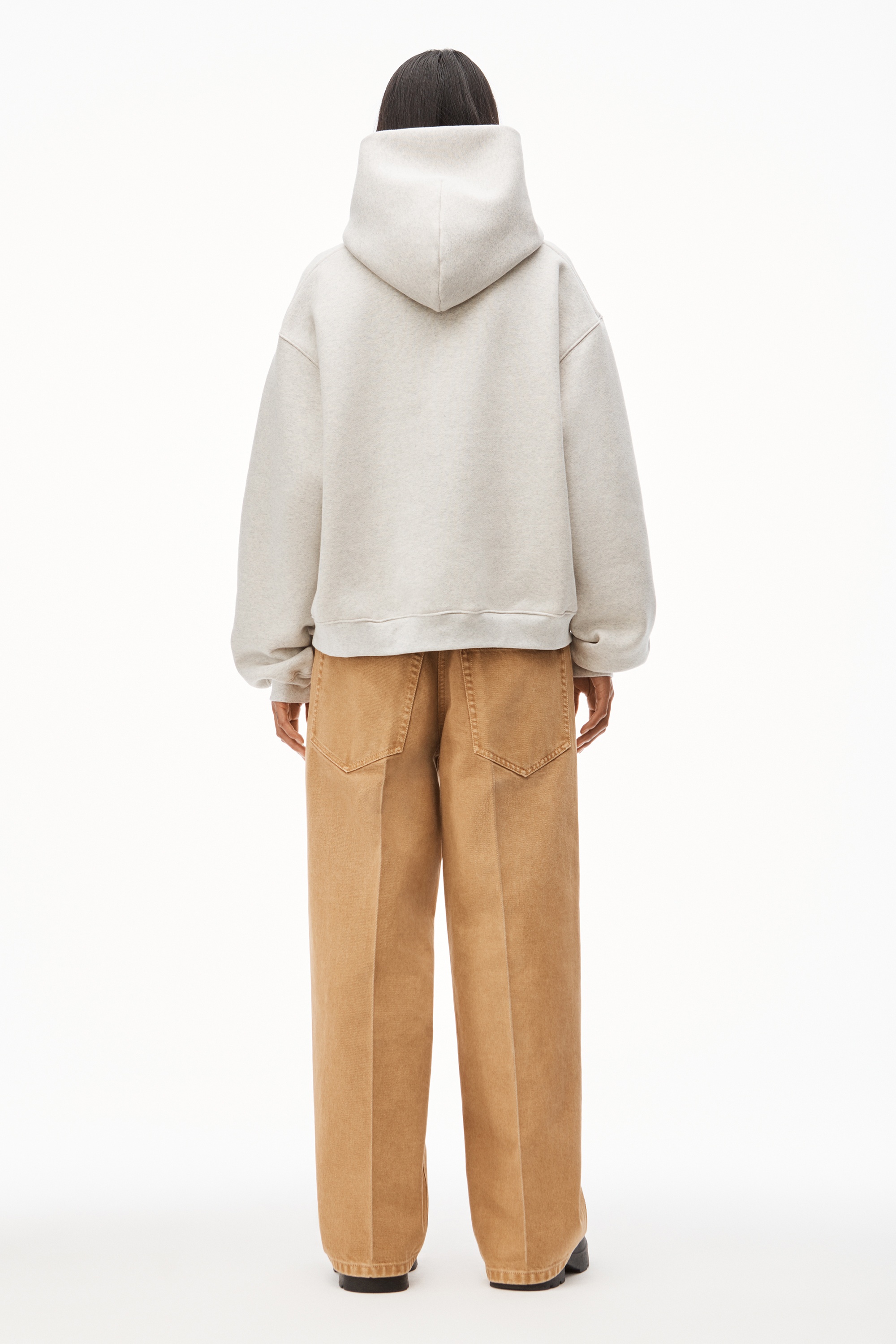 HOODIE IN DENSE FLEECE - 4