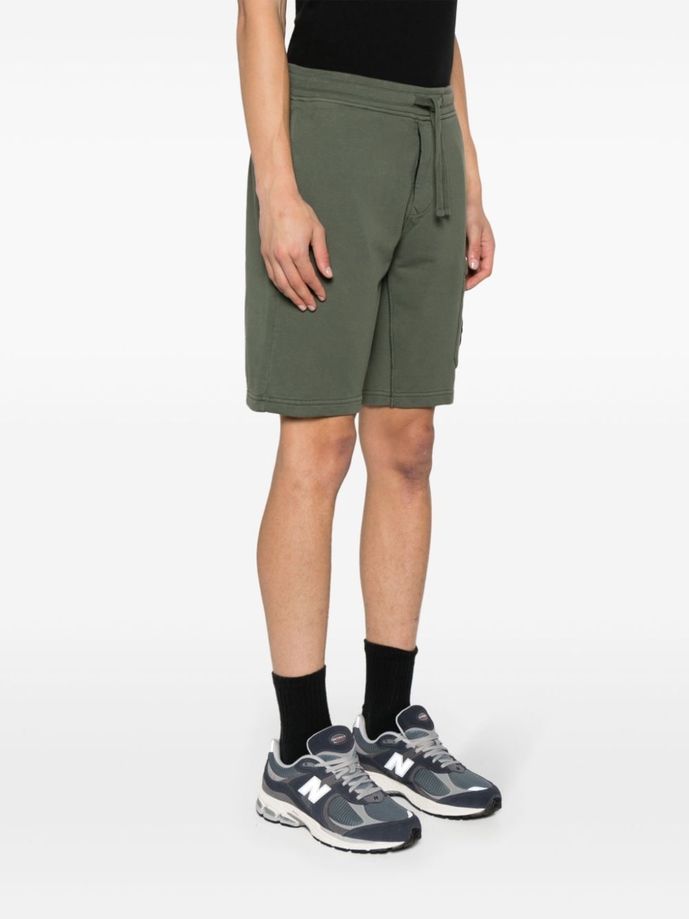 Compass-appliquÃ© cotton shorts - 3