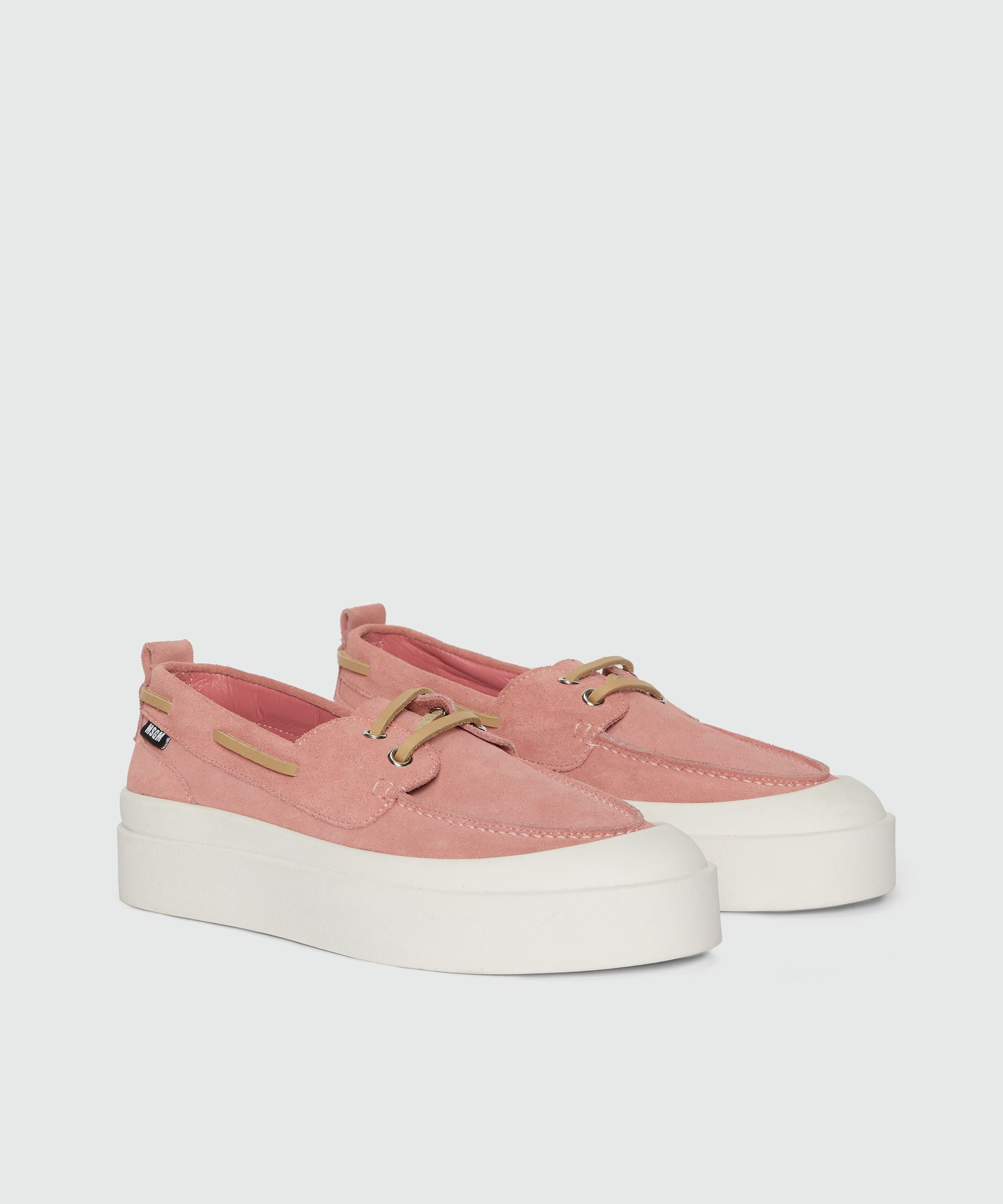 Pink suede boat shoes - 3