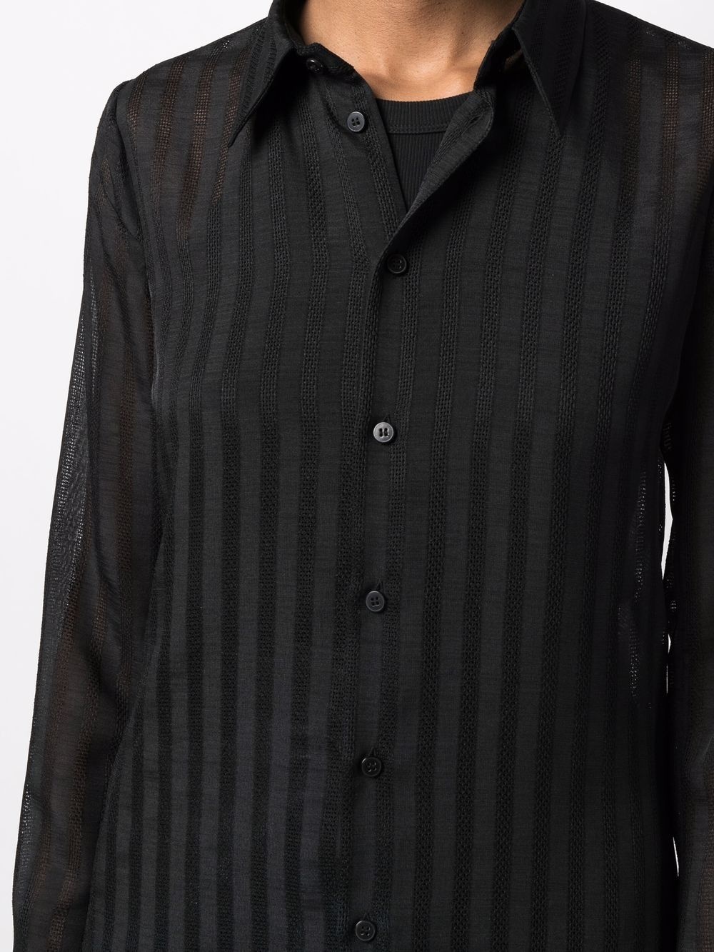 striped long-sleeve shirt - 5