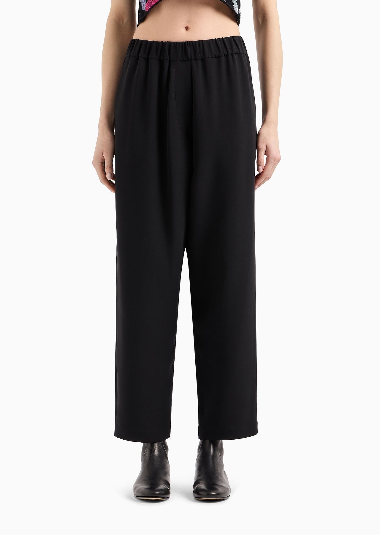 Smooth, silk-cady trousers - 2