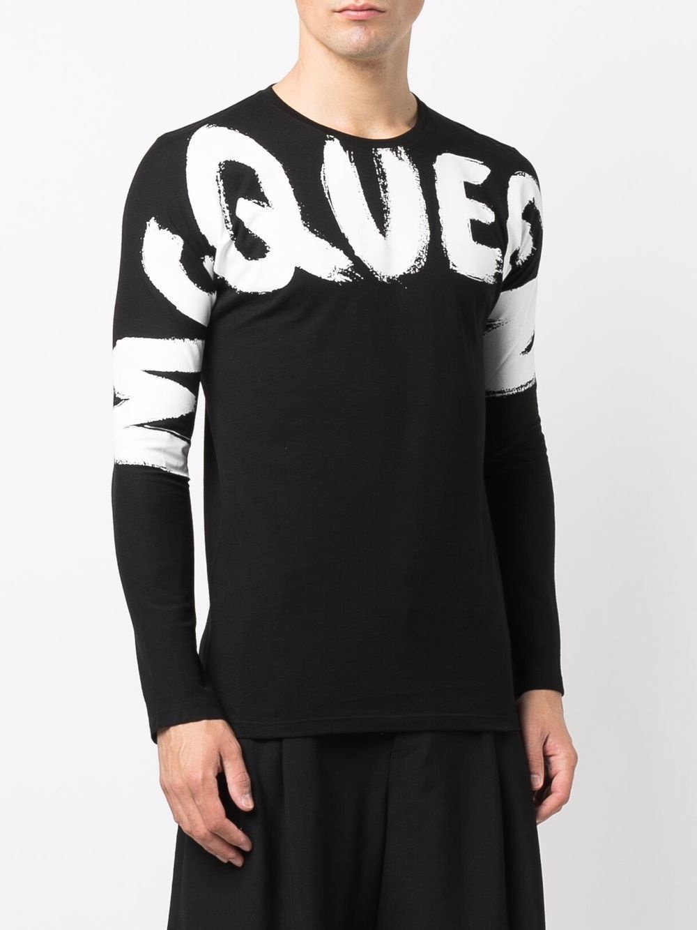 logo-print long-sleeve top - 3