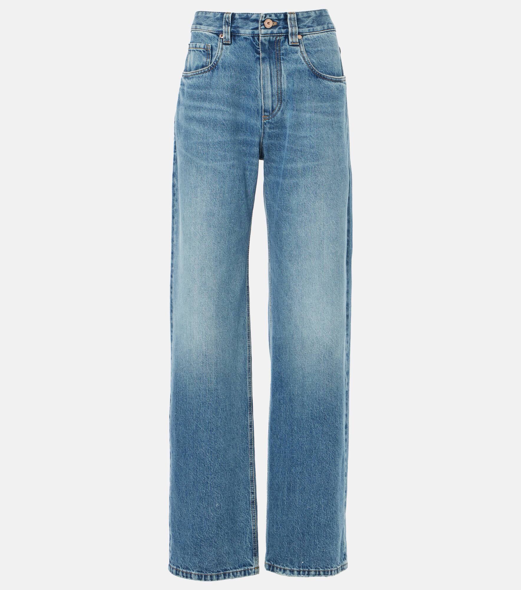 High-rise straight jeans - 1