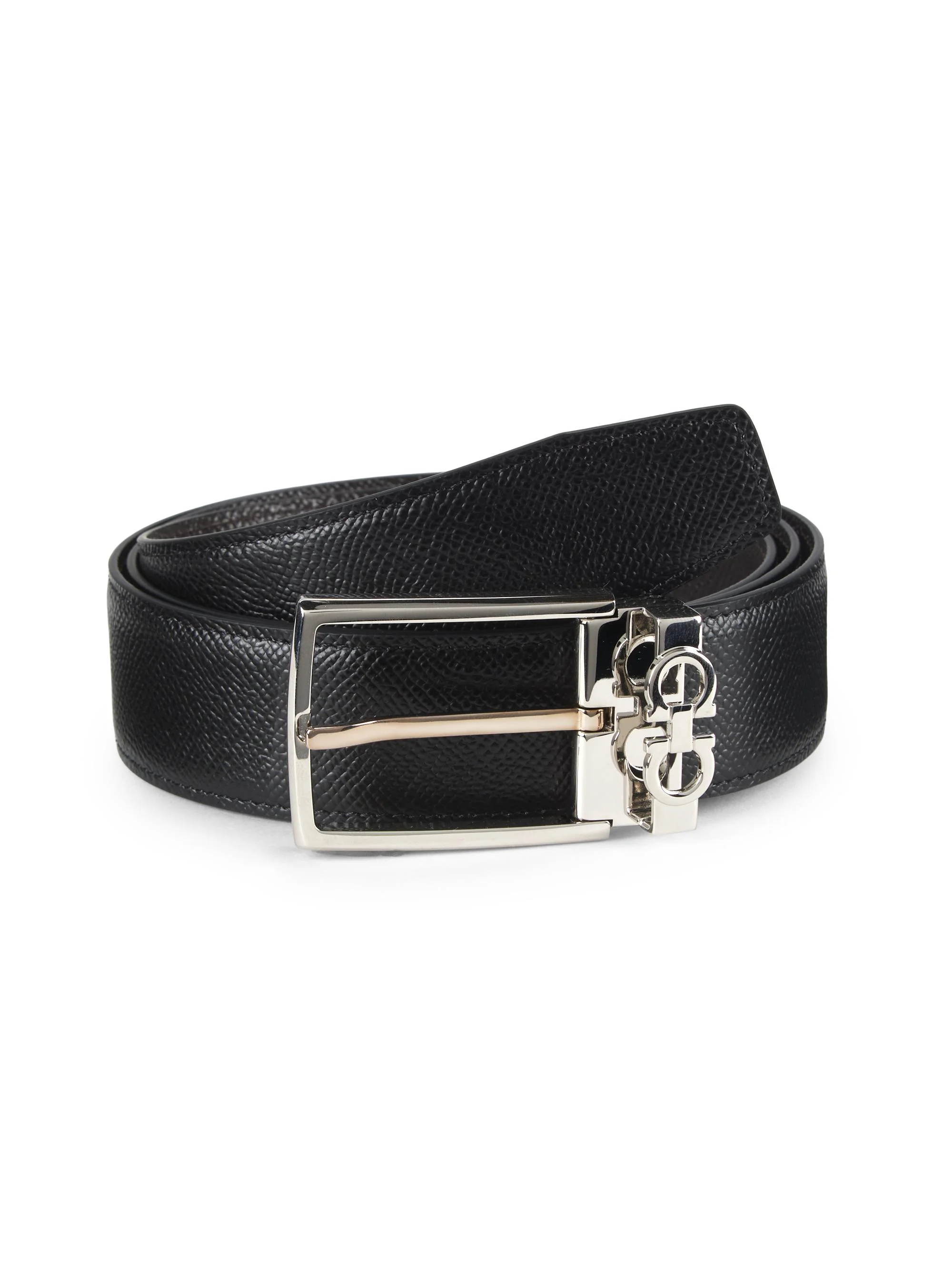 Men's Core Adjustable Cut-to-Size Leather Belt - Nero - 1
