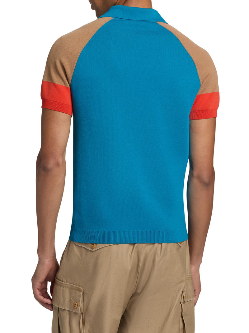 Men's Saint Knit Polo Shirt - Turquoise 5