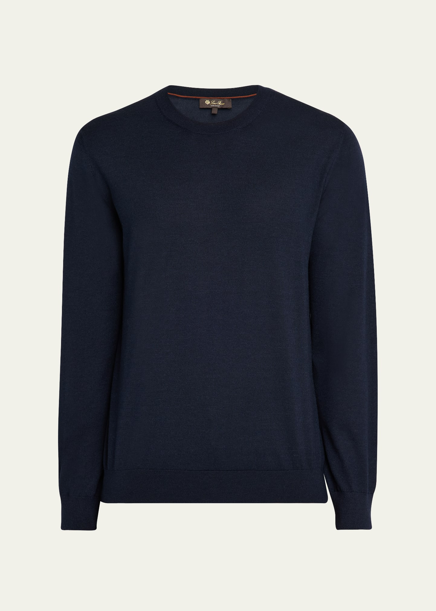 Men's Sottile Wool, Silk and Cashmere Crewneck Sweater - 1