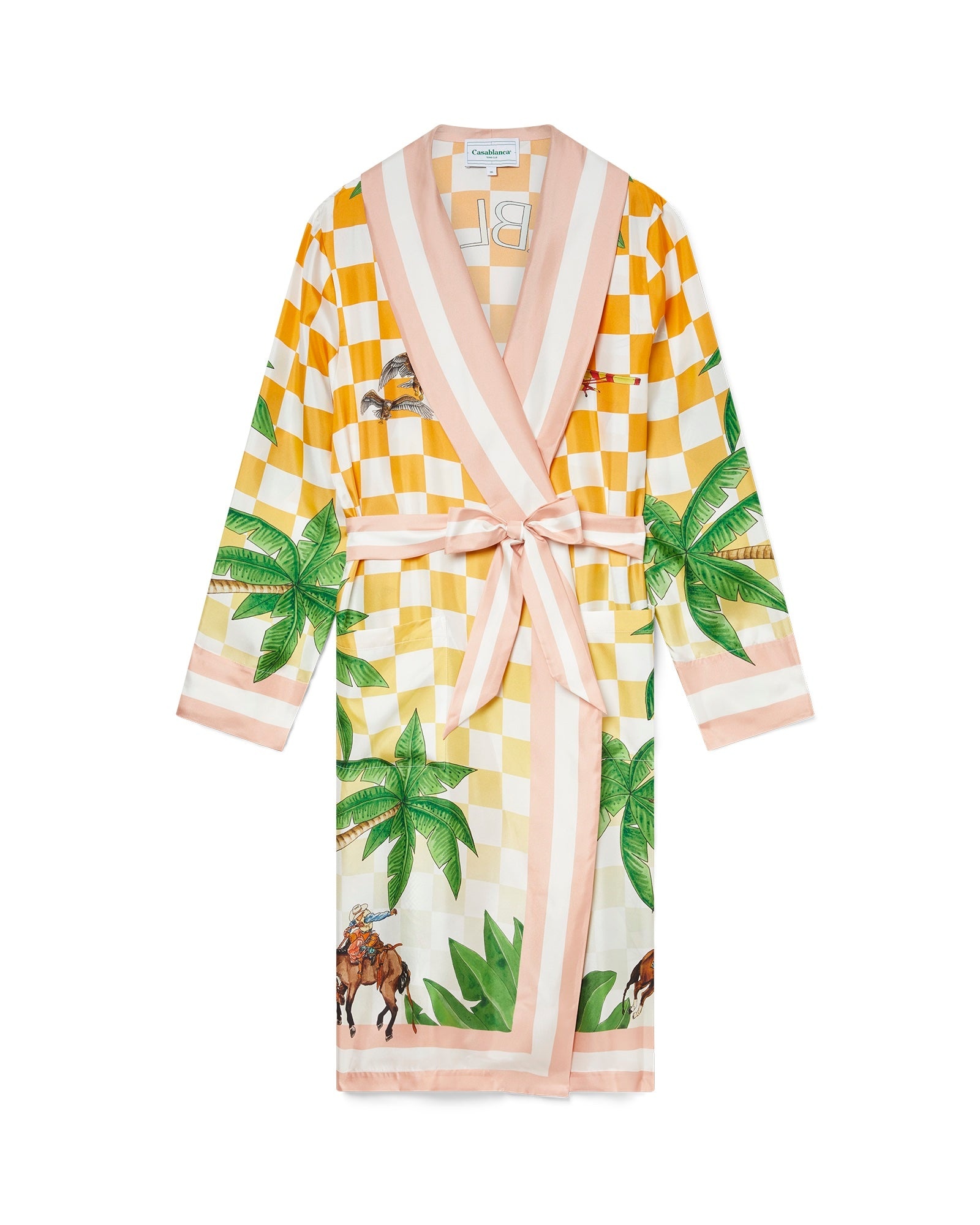 Tennis Club Silk Robe - 1