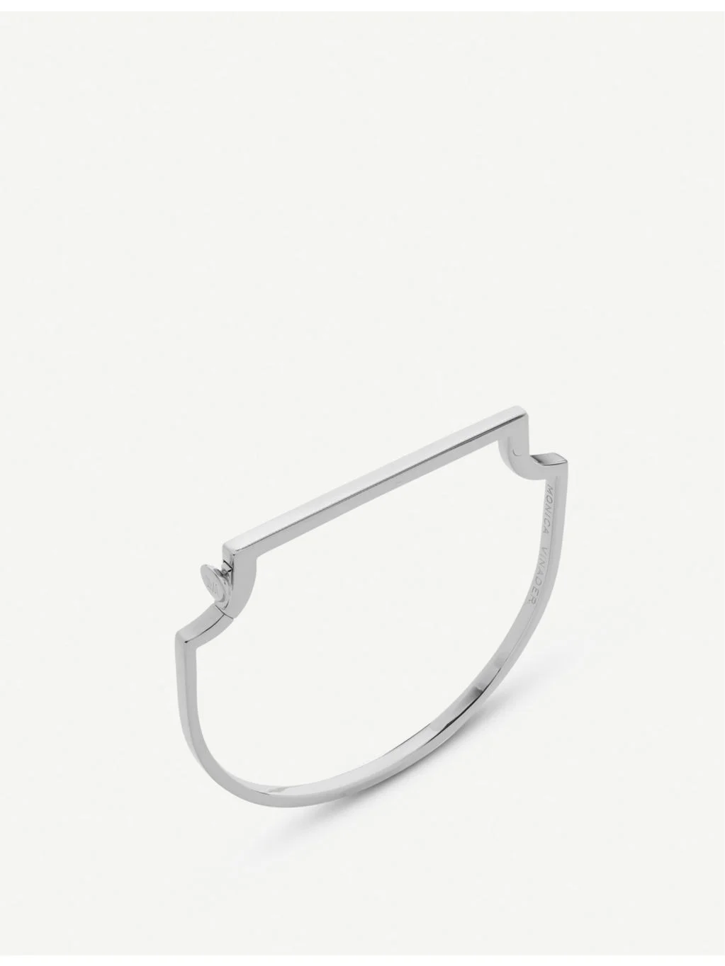 Signature skinny sterling silver bangle bracelet - 1