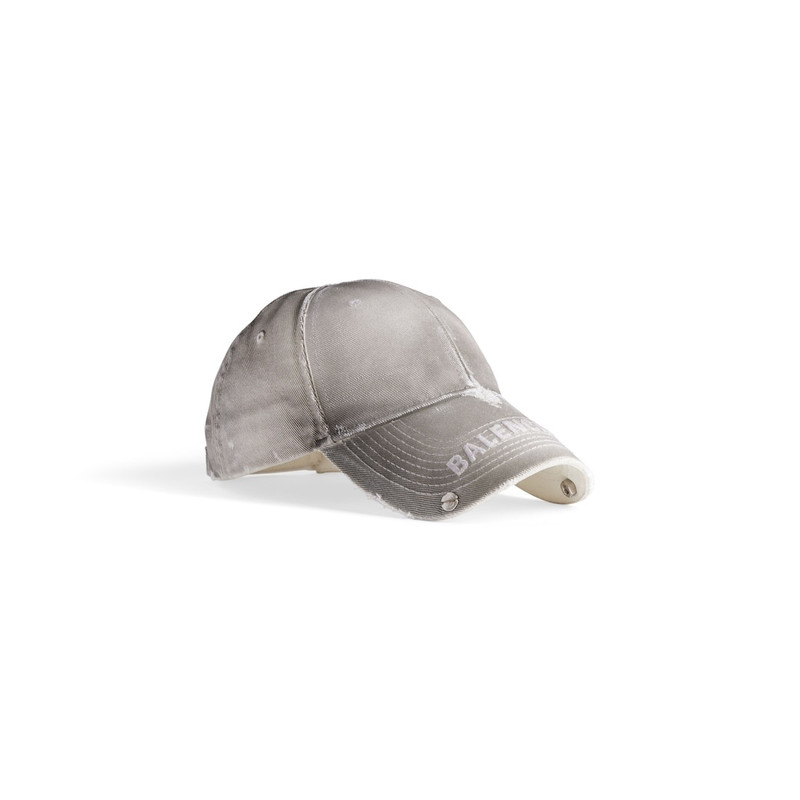 BALENCIAGA Women's Studded Cap in White outlook