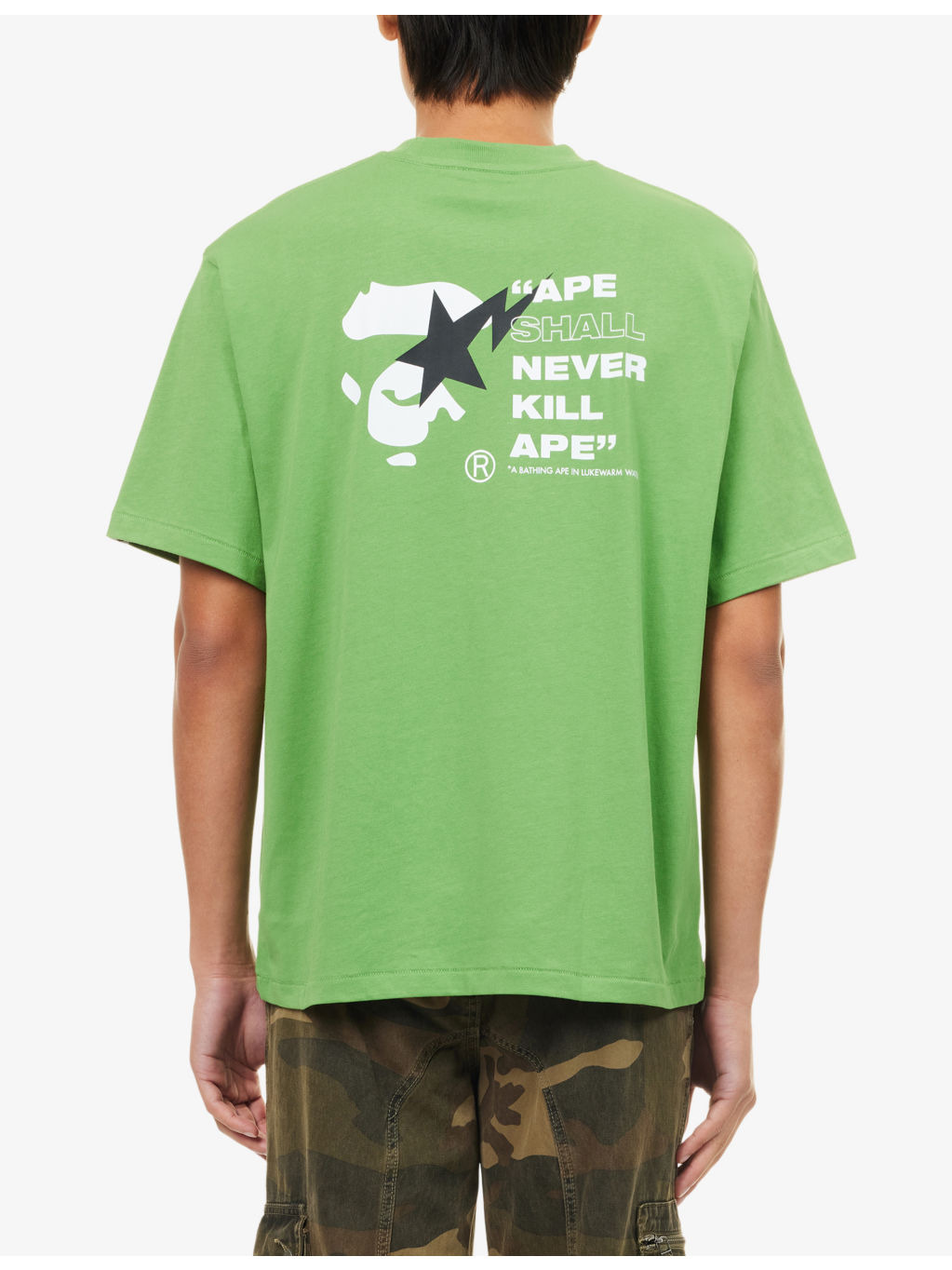 Sta Ape Brand-Print Cotton-Jersey T-Shirt - 4