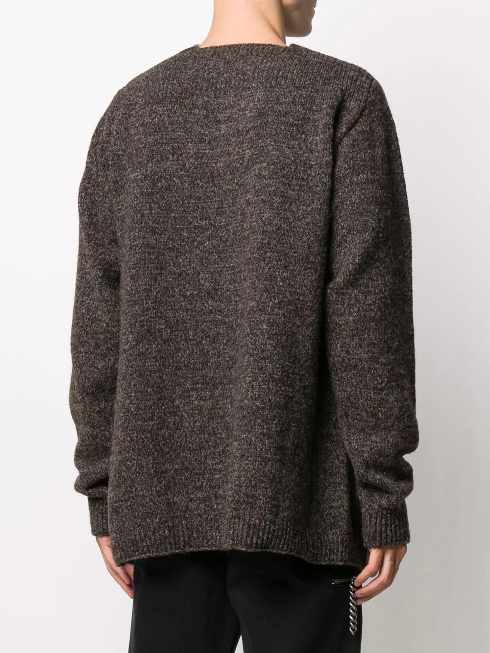 oversized kilt pin jumper - 5