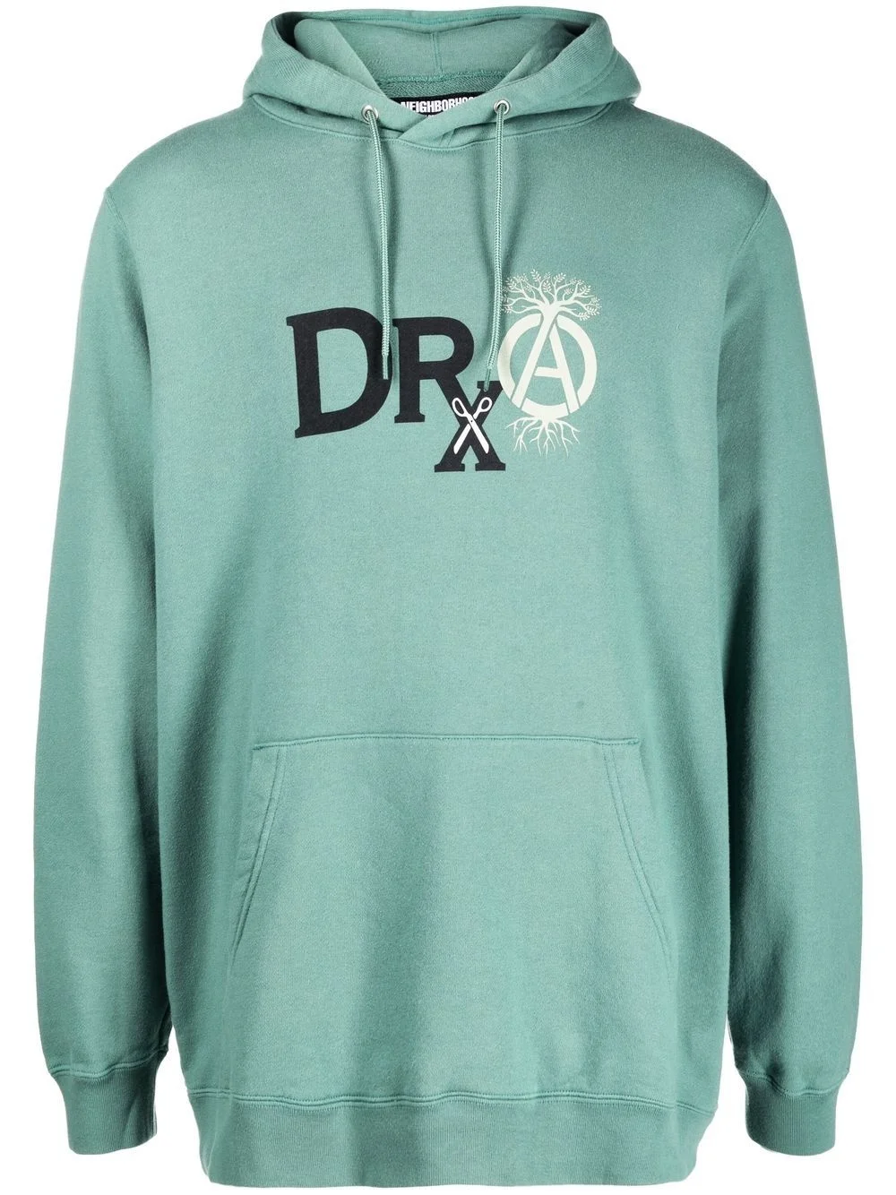 x DRXSRL logo-print detail hoodie - 1