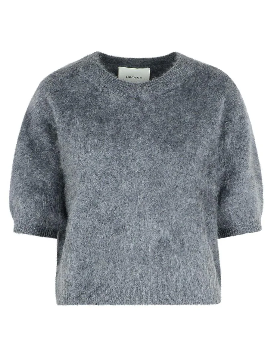 Lisa Yang 'Juniper' Graphite Cashmere Sweater - 1