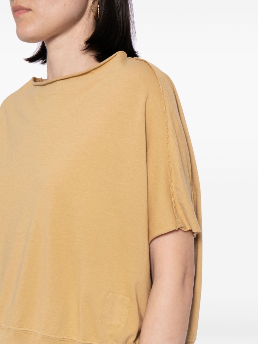 cropped cotton T-shirt - 5