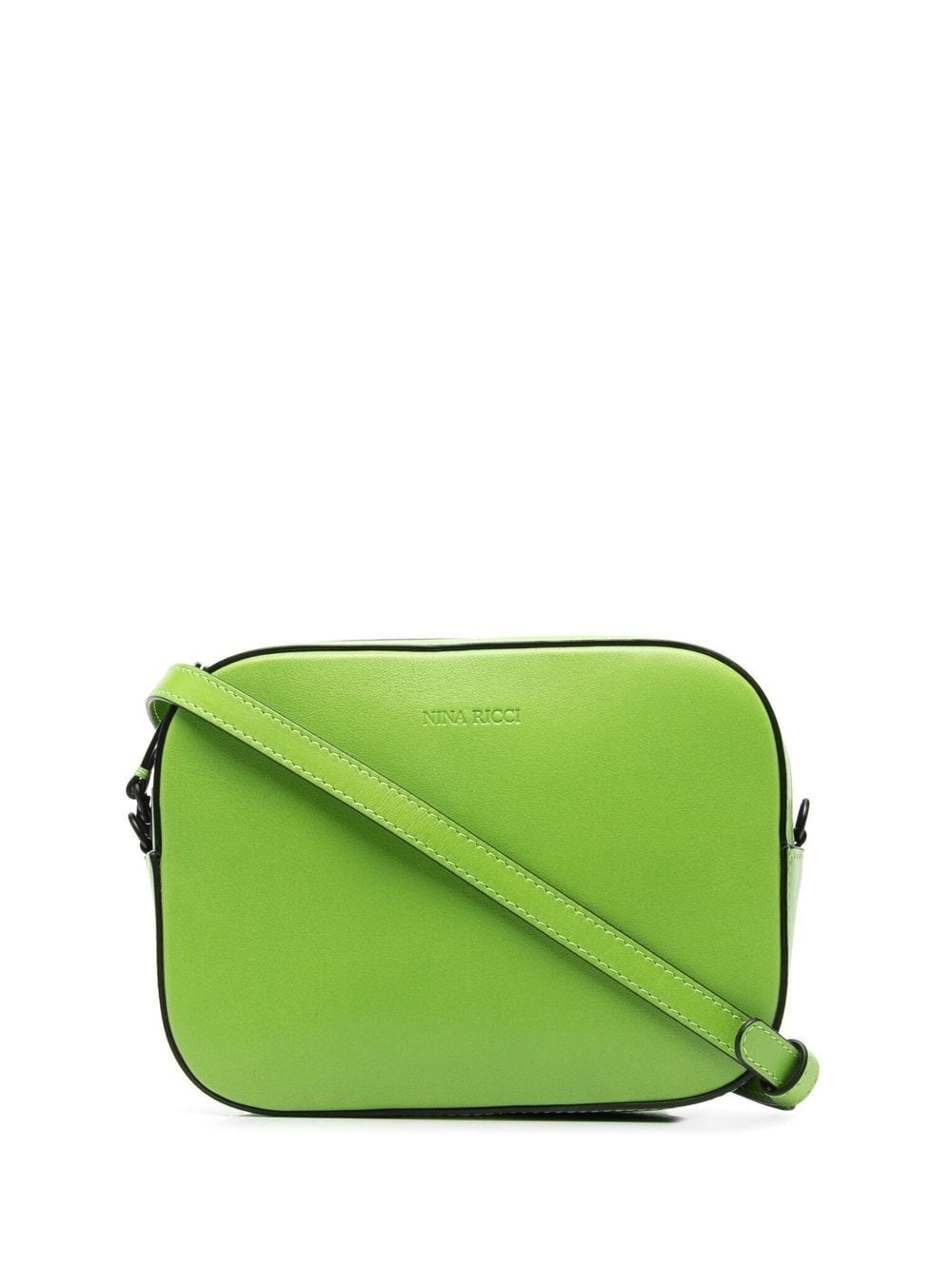 logo-debossed leather crossbody bag - 1