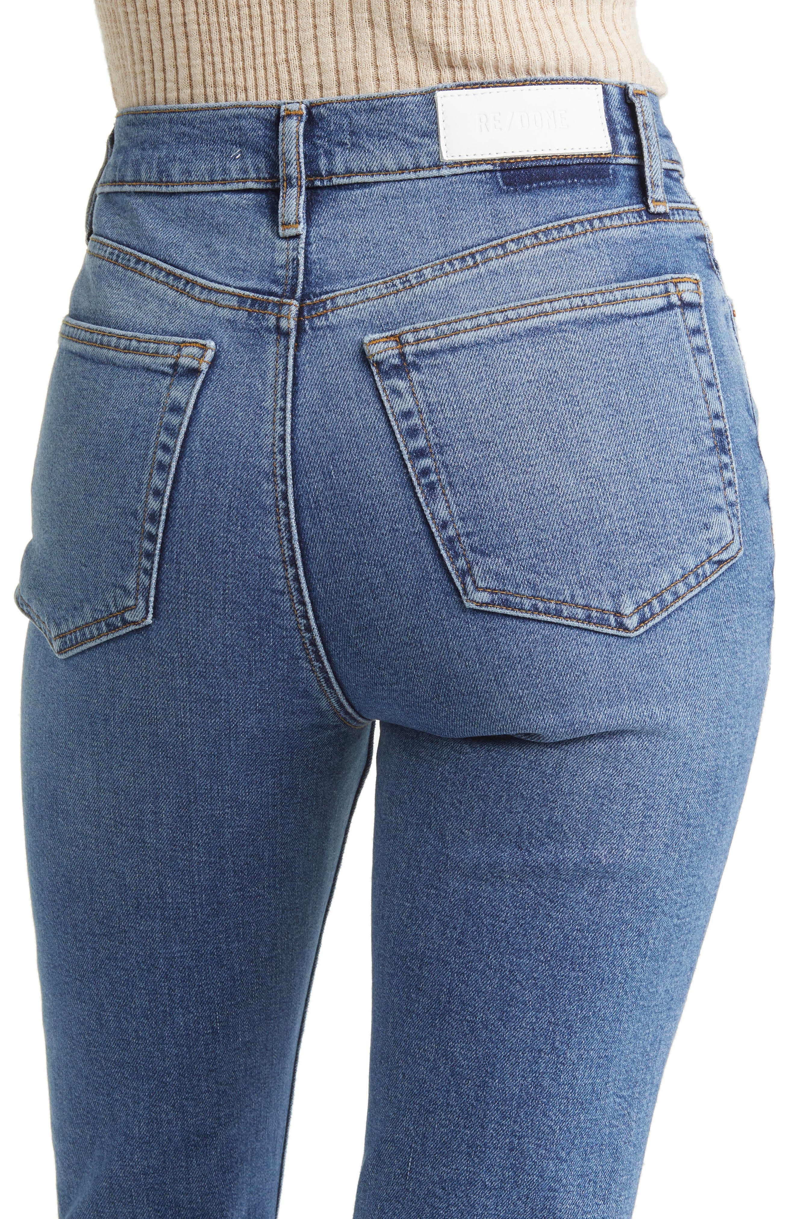 '70s High Waist Ankle Bootcut Jeans - 4