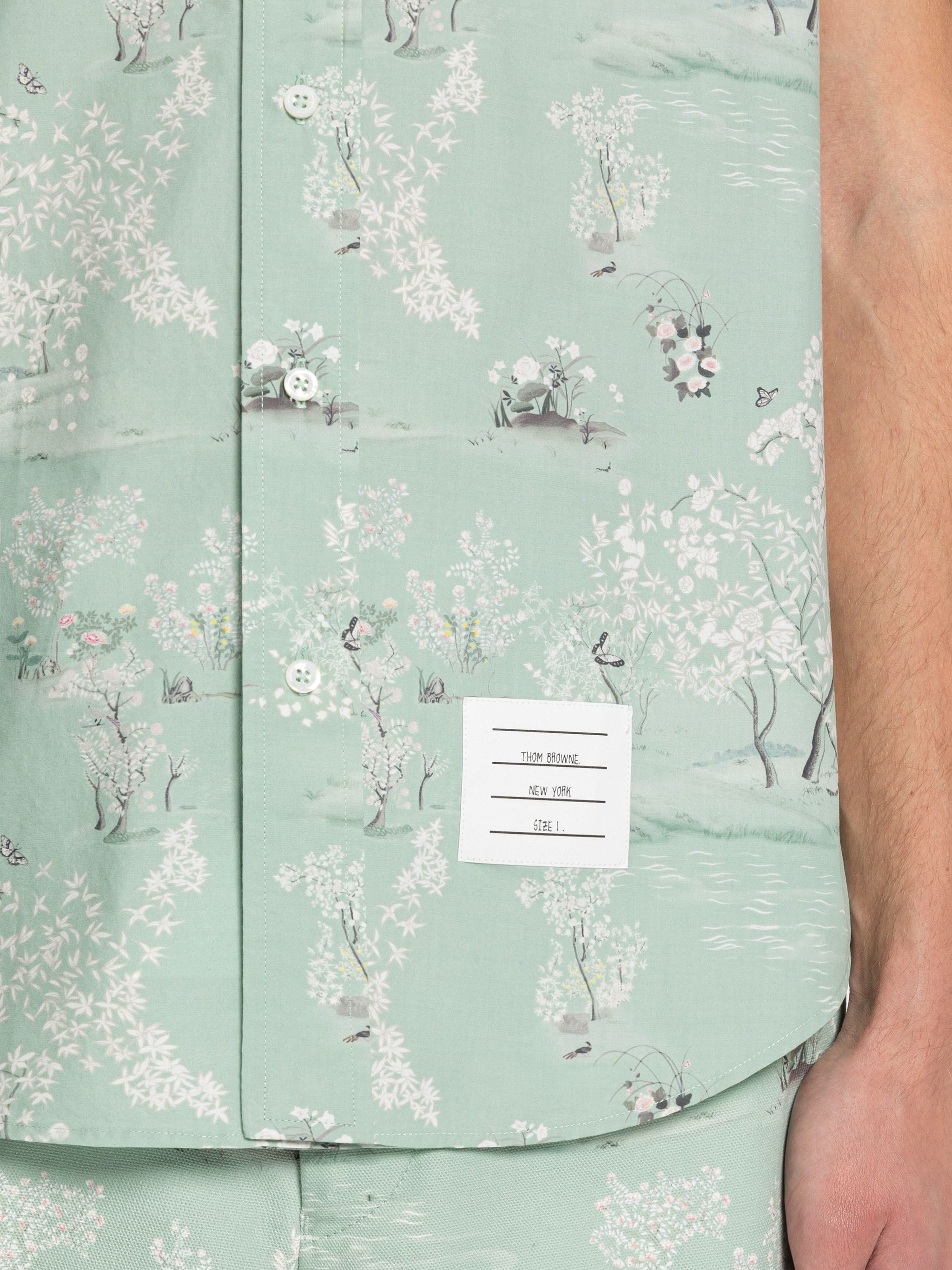 Poplin Toile Button Down Short Sleeve Shirt - 6