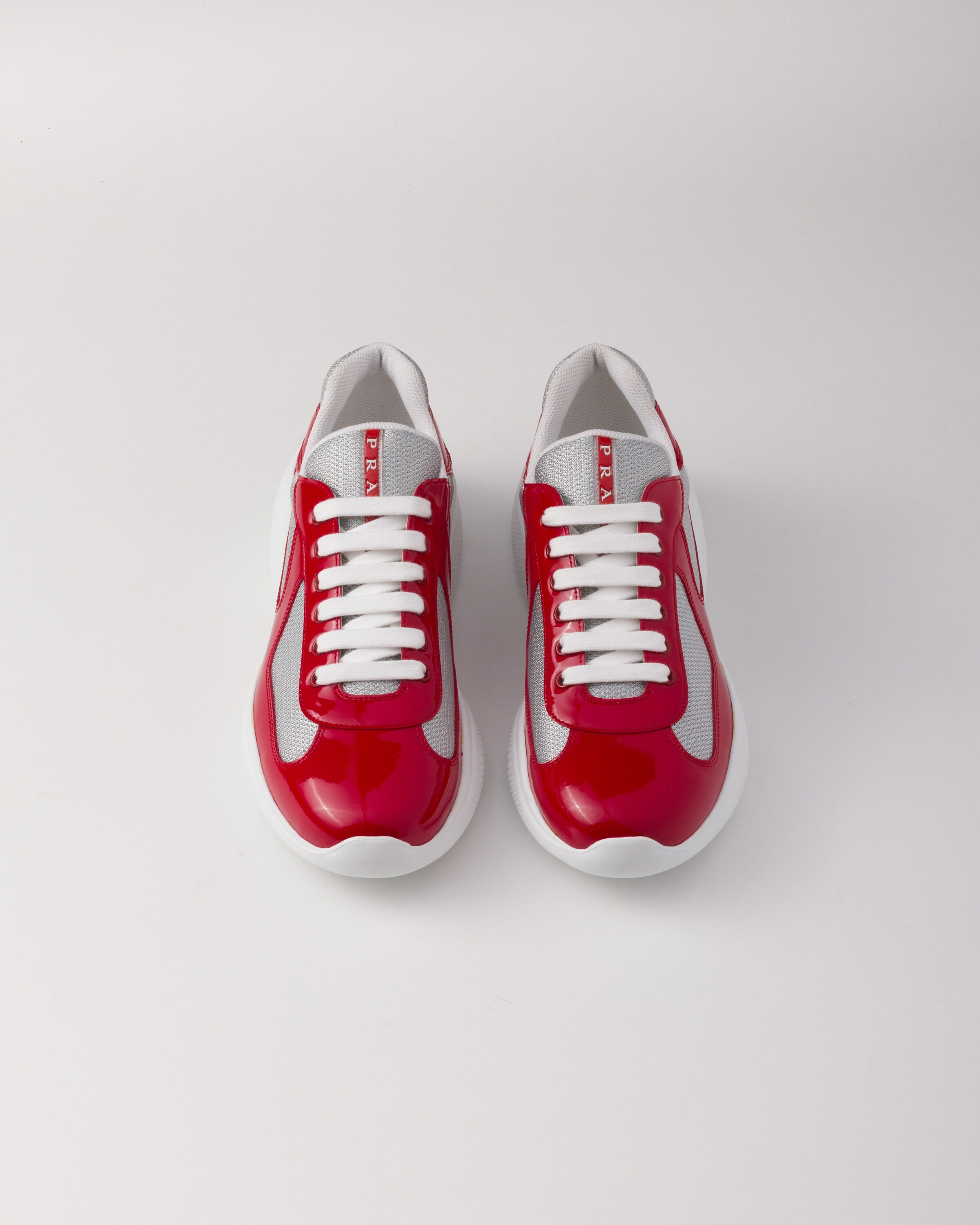 Patent leather and technical fabric Prada America's Cup sneakers - 3