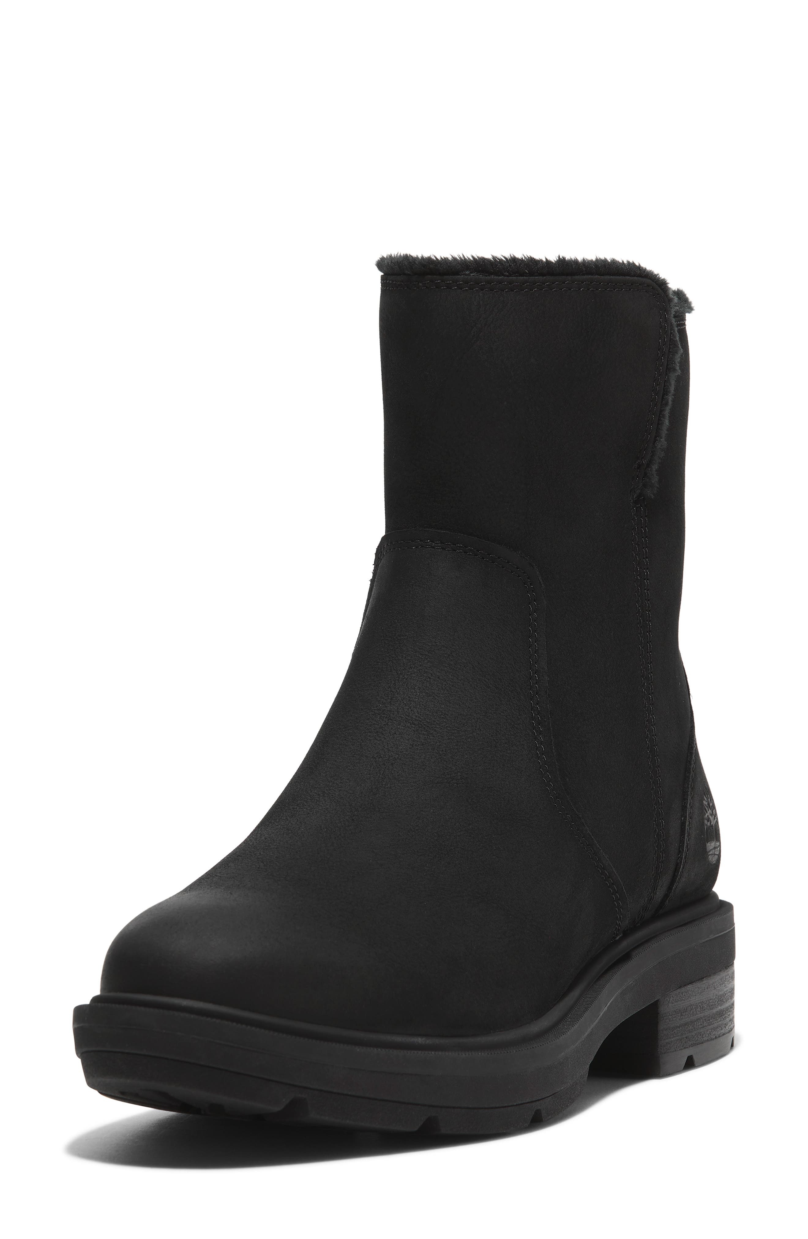 Timberland Brimfield Mid Warm Lined Boot in Black Full Grain at Nordstrom - 9