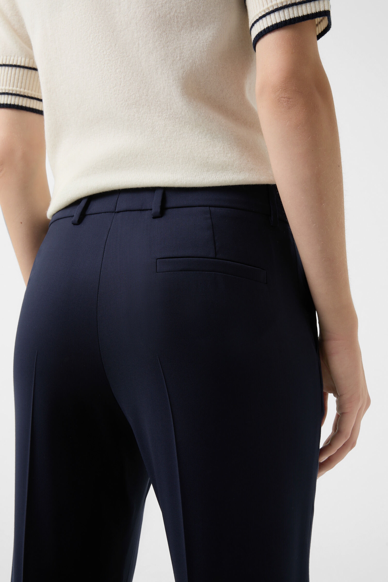 Jody virgin wool trousers in Navy blue - 5