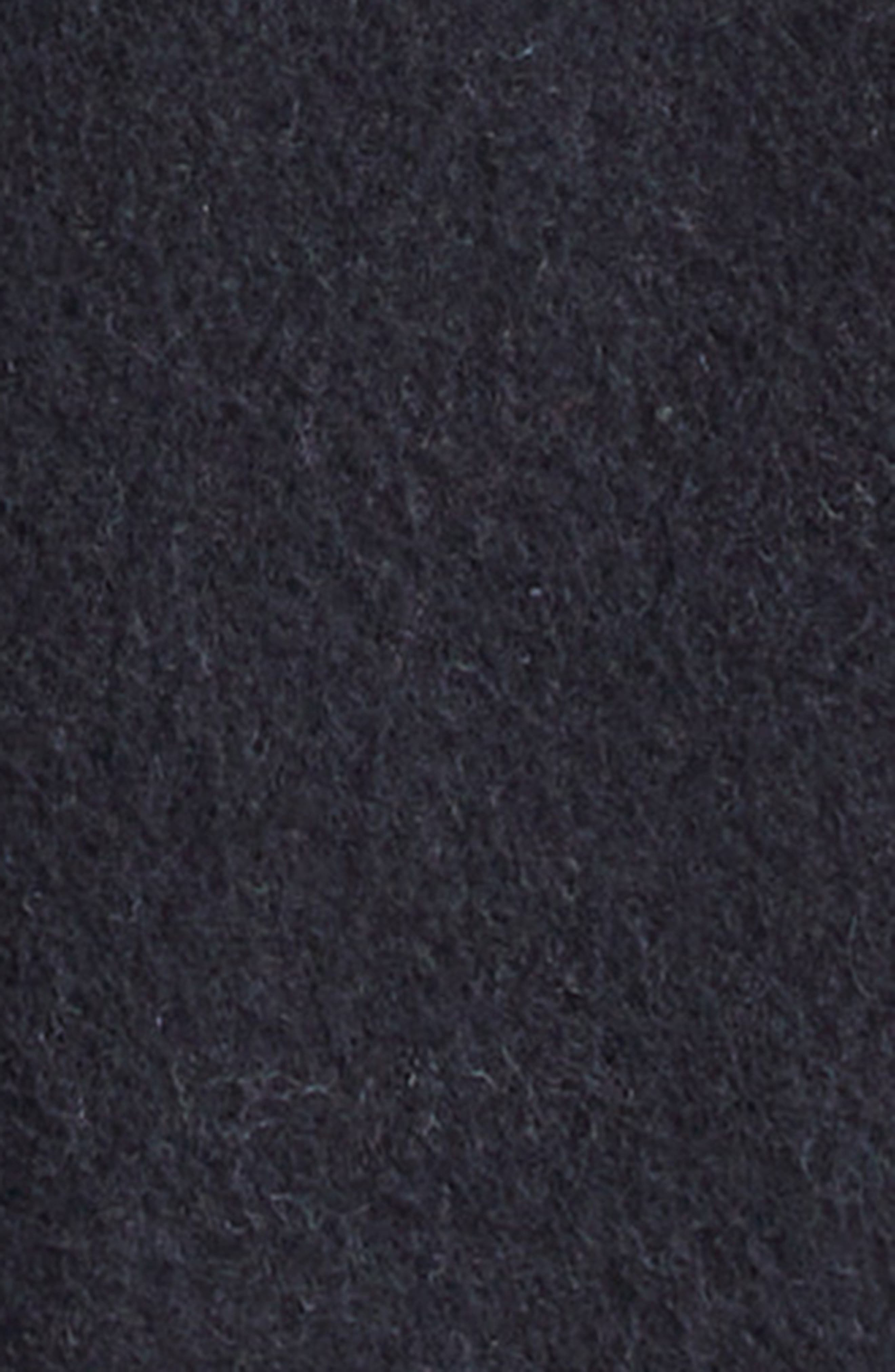 burberry Double Face Wool Twill Overshirt in Black/Sand Ip Check at Nordstrom - 5