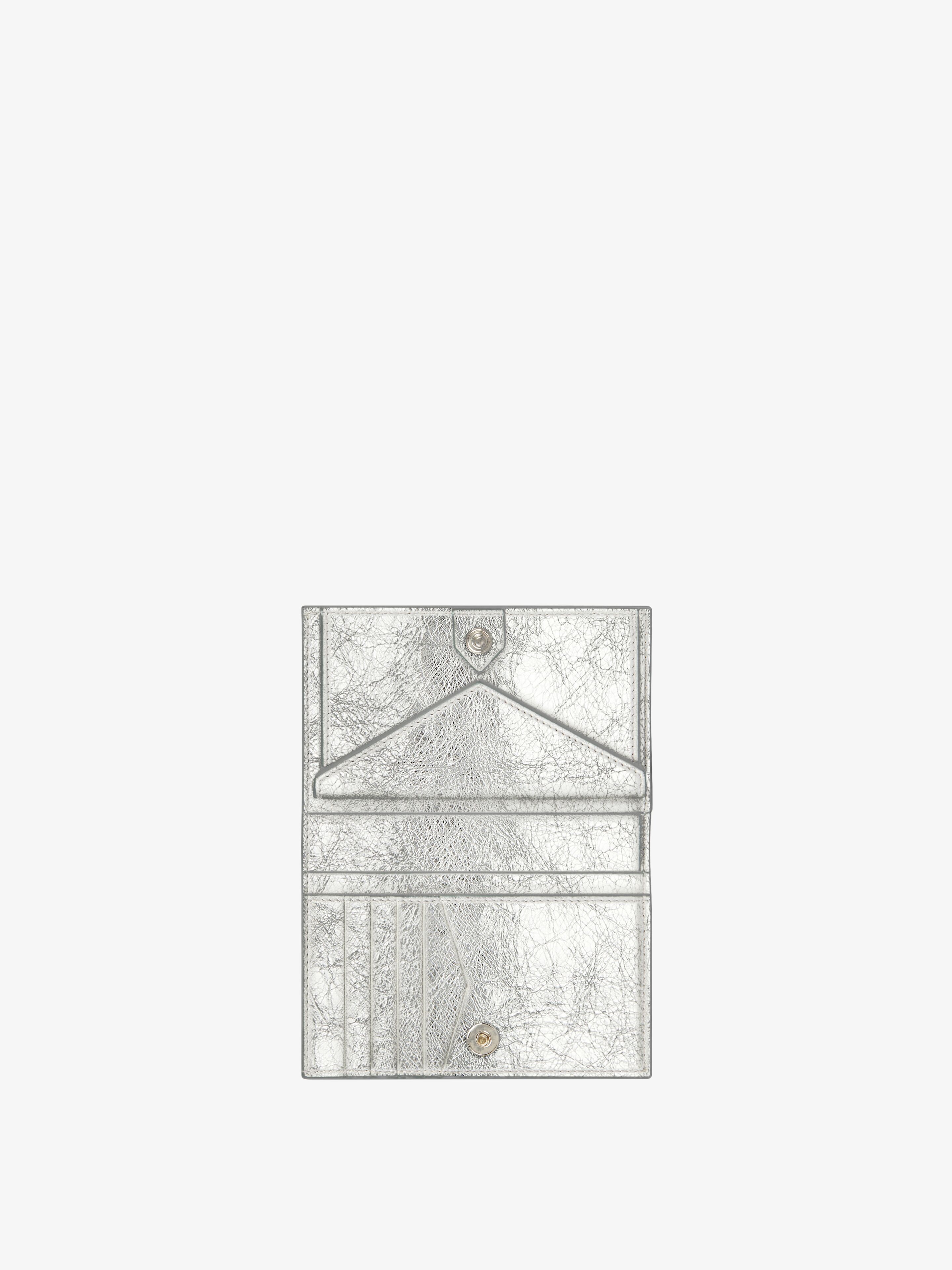 ANTIGONA BIFOLD WALLET IN LAMINATED LEATHER - 4