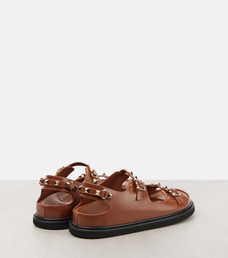 Valentino Rockstud leather sandals outlook