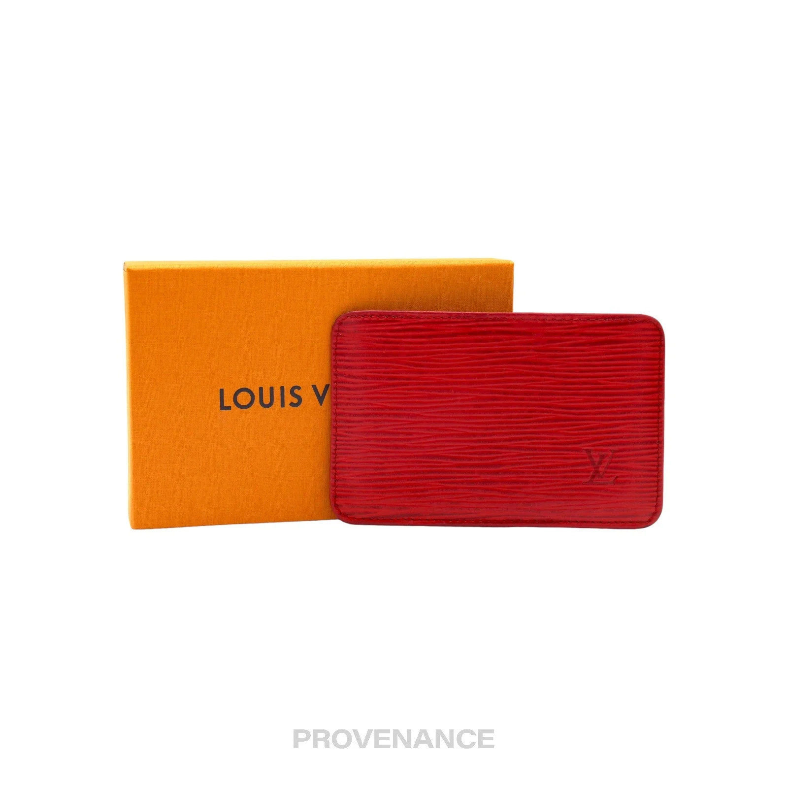 Louis Vuitton Card Holder Wallet - Red Epi Leather - 1