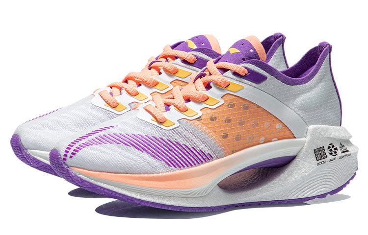 (WMNS) Li-Ning Essential 'White Orange Purple' ARHR122-7 - 3