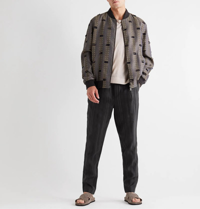 Etro Tapered Paisley-Print Stretch-Cotton Twill Suit Trousers outlook