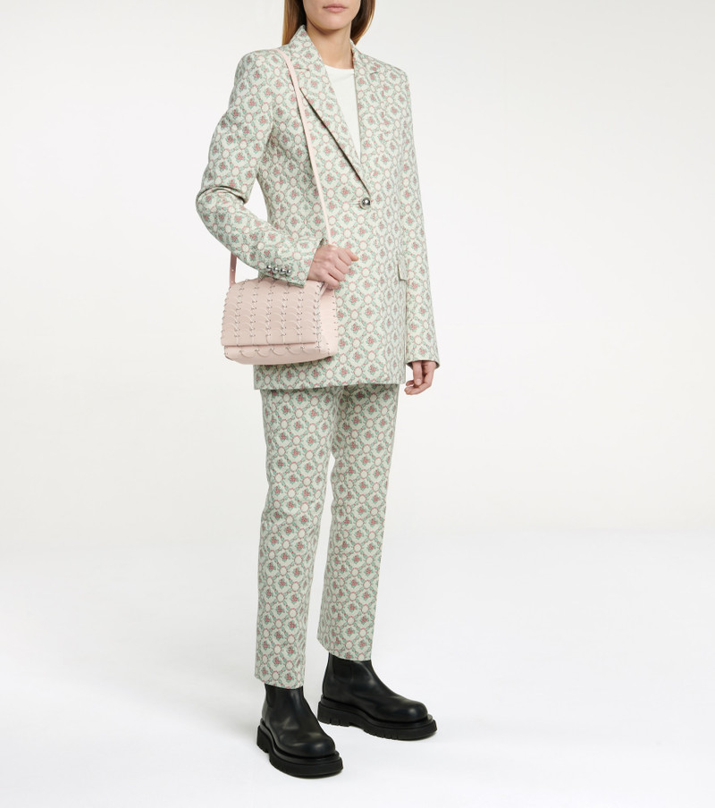 rabanne Floral low-rise straight pants outlook