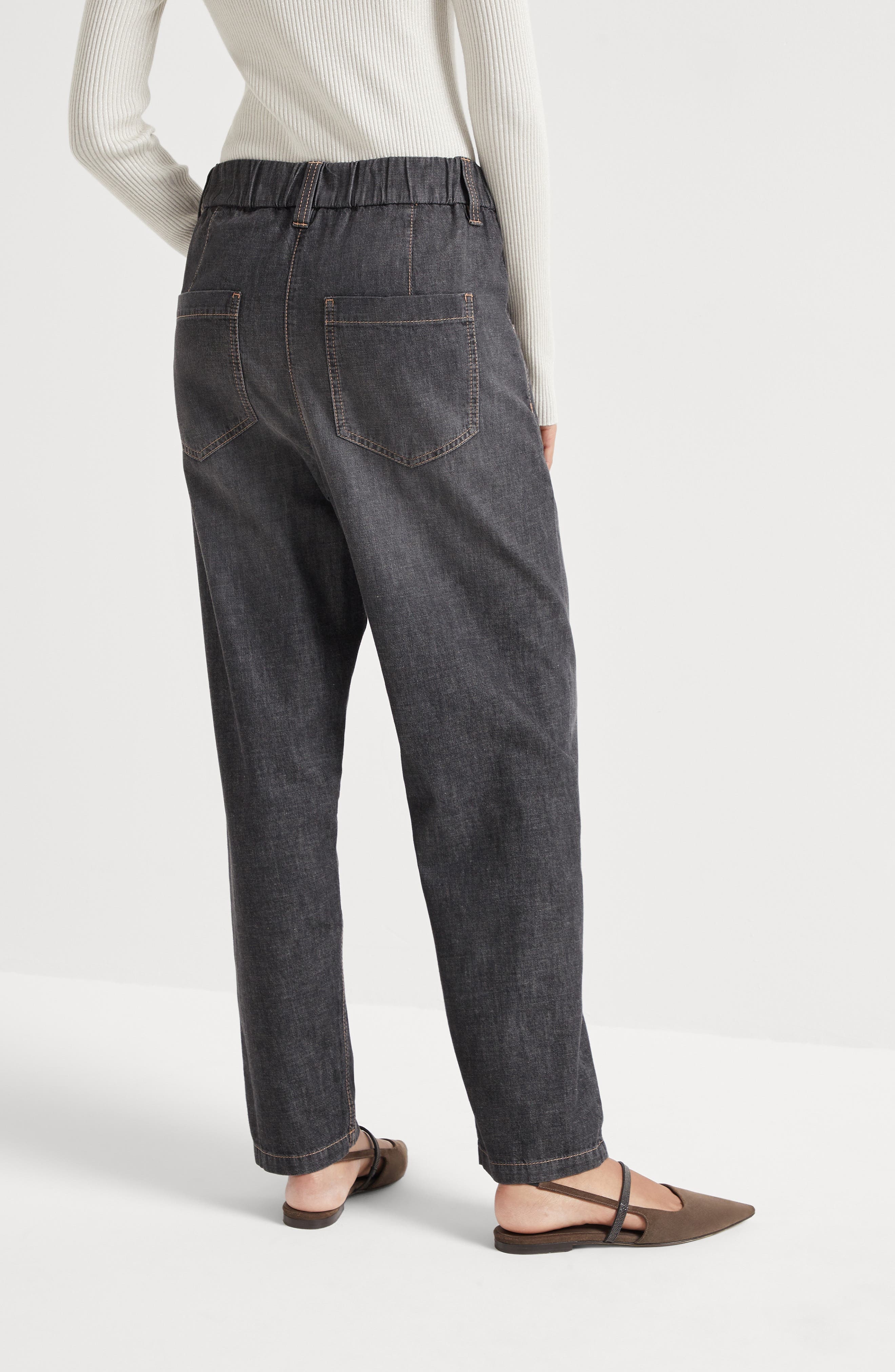 Brunello Cucinelli Five-pocket trousers in Dark Grey at Nordstrom - 3
