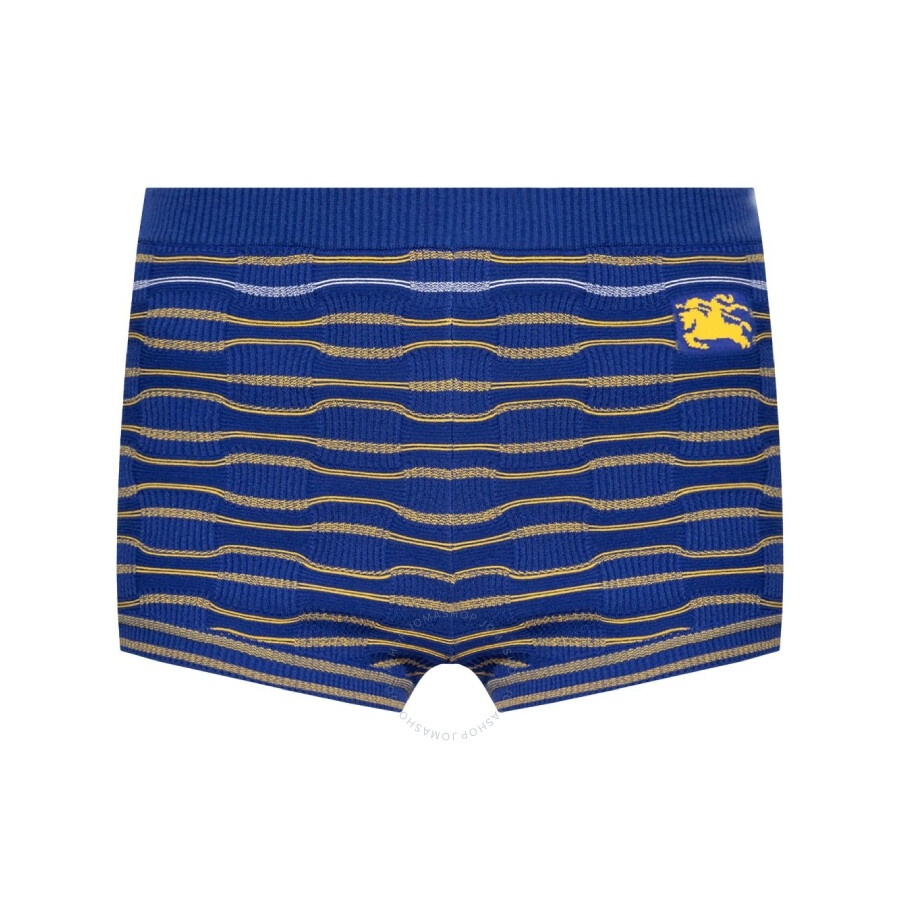 Burberry Striped Knitted Mini Cotton-Blend Shorts - 1