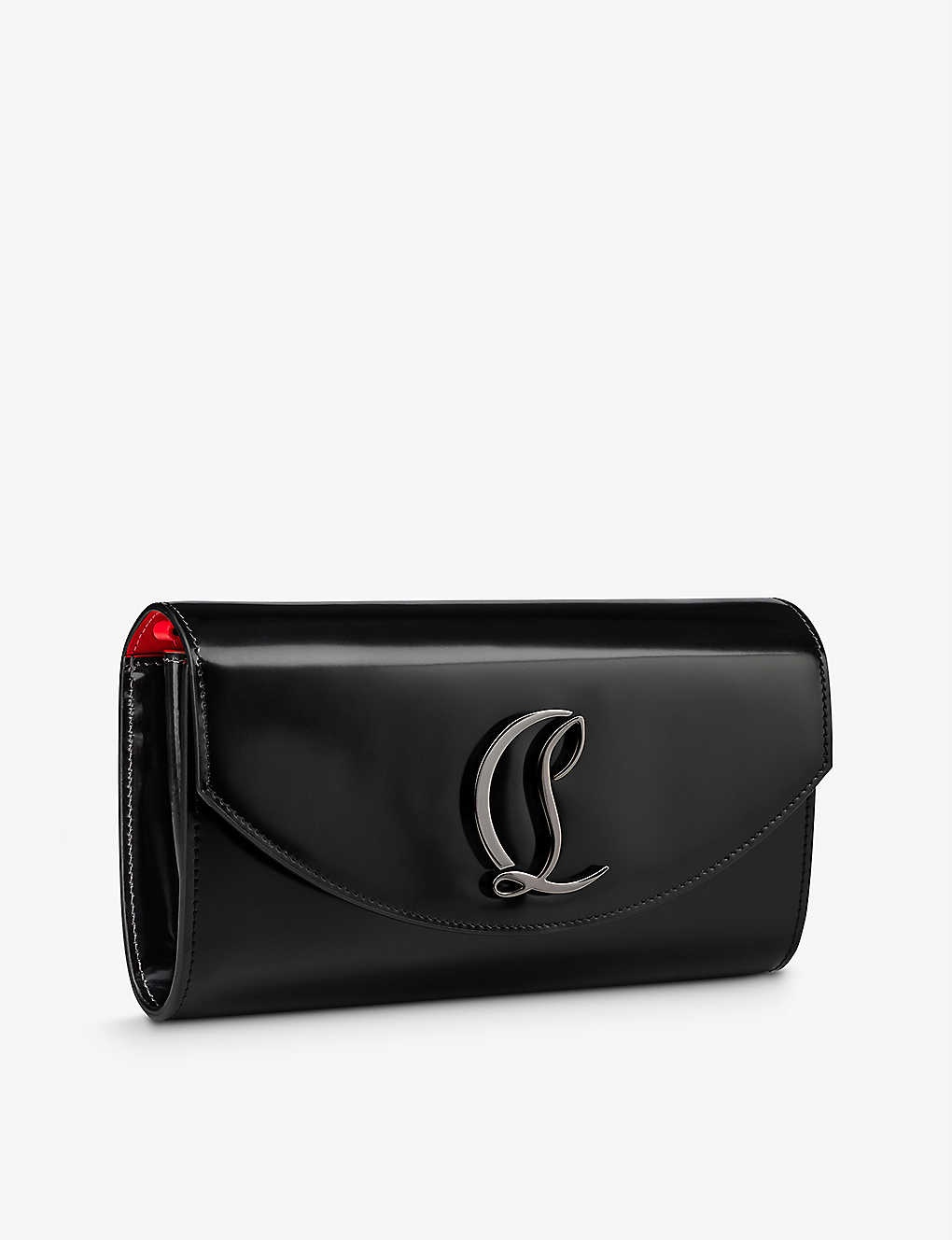 Loubi54 logo-plaque leather wallet-on-chain - 2