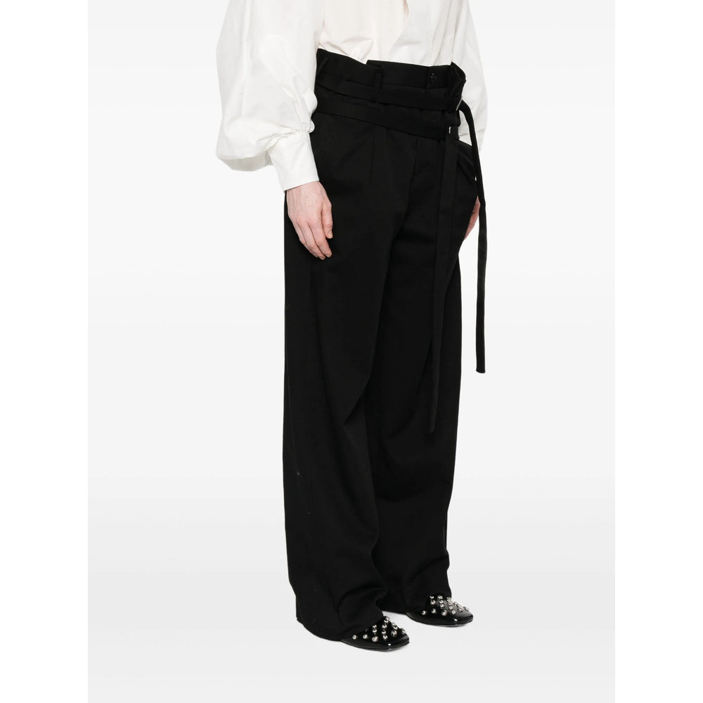 Ann Demeulemeester Black Trousers - Straight Trousers Women - 5