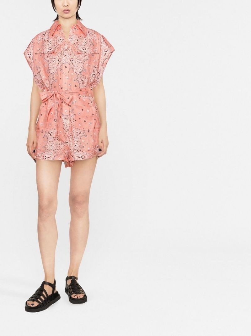 graphic-print playsuit - 2