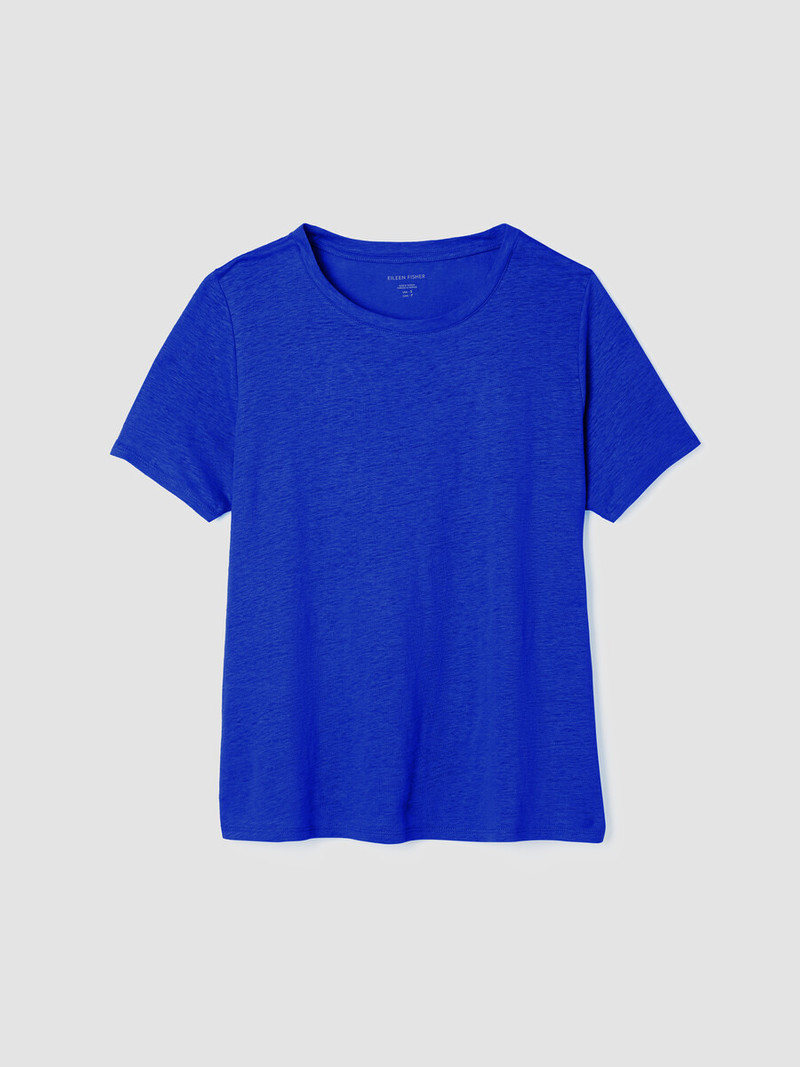 Organic Linen Jersey Crew Neck Tee 1