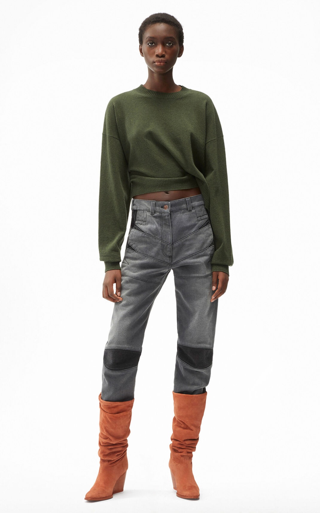 Draped merino wool jumper - 3