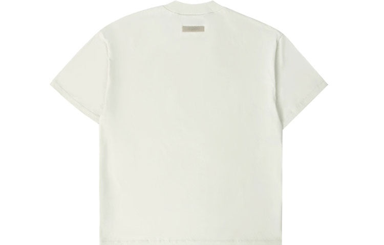 Fear of God Essentials FW21 3D Logo Tee 'Mozzarella' 125BT212081F - 3