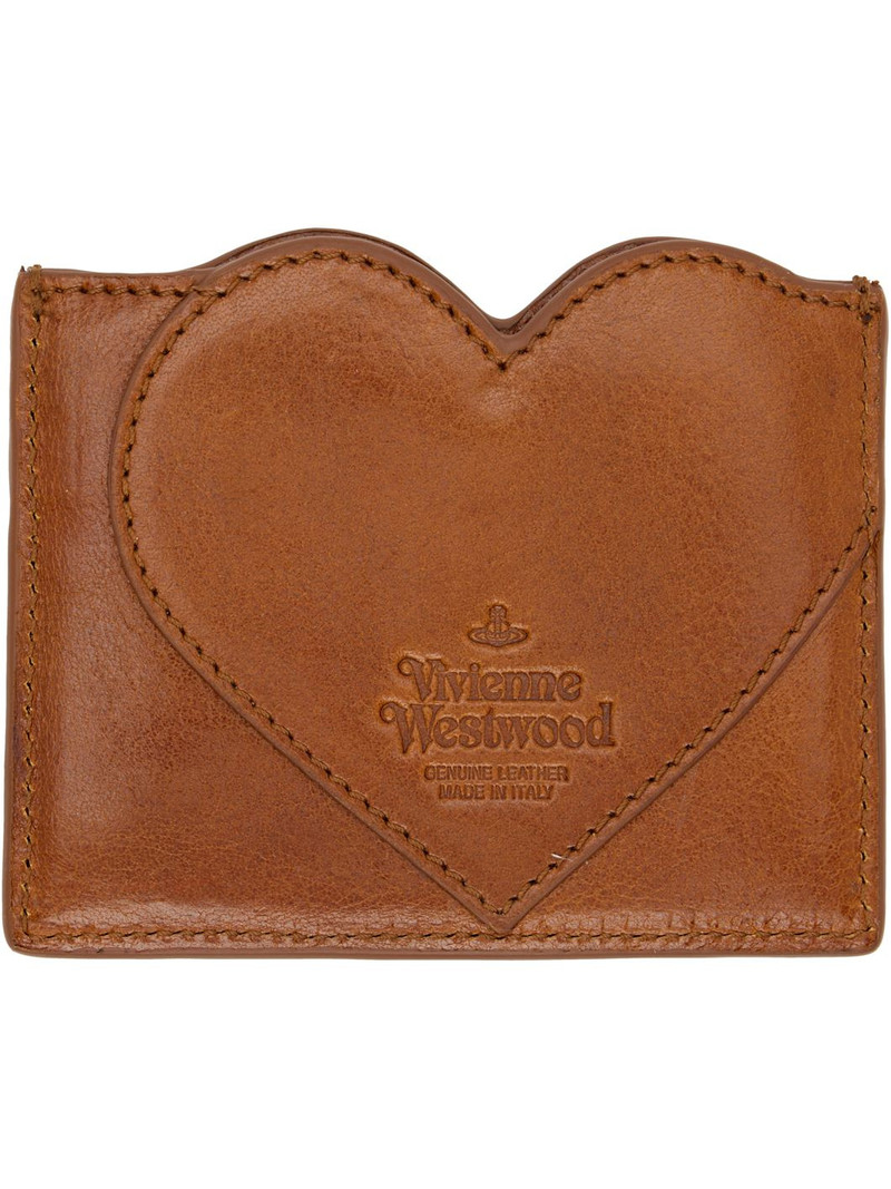 Vivienne Westwood Brown Heart Card Holder outlook
