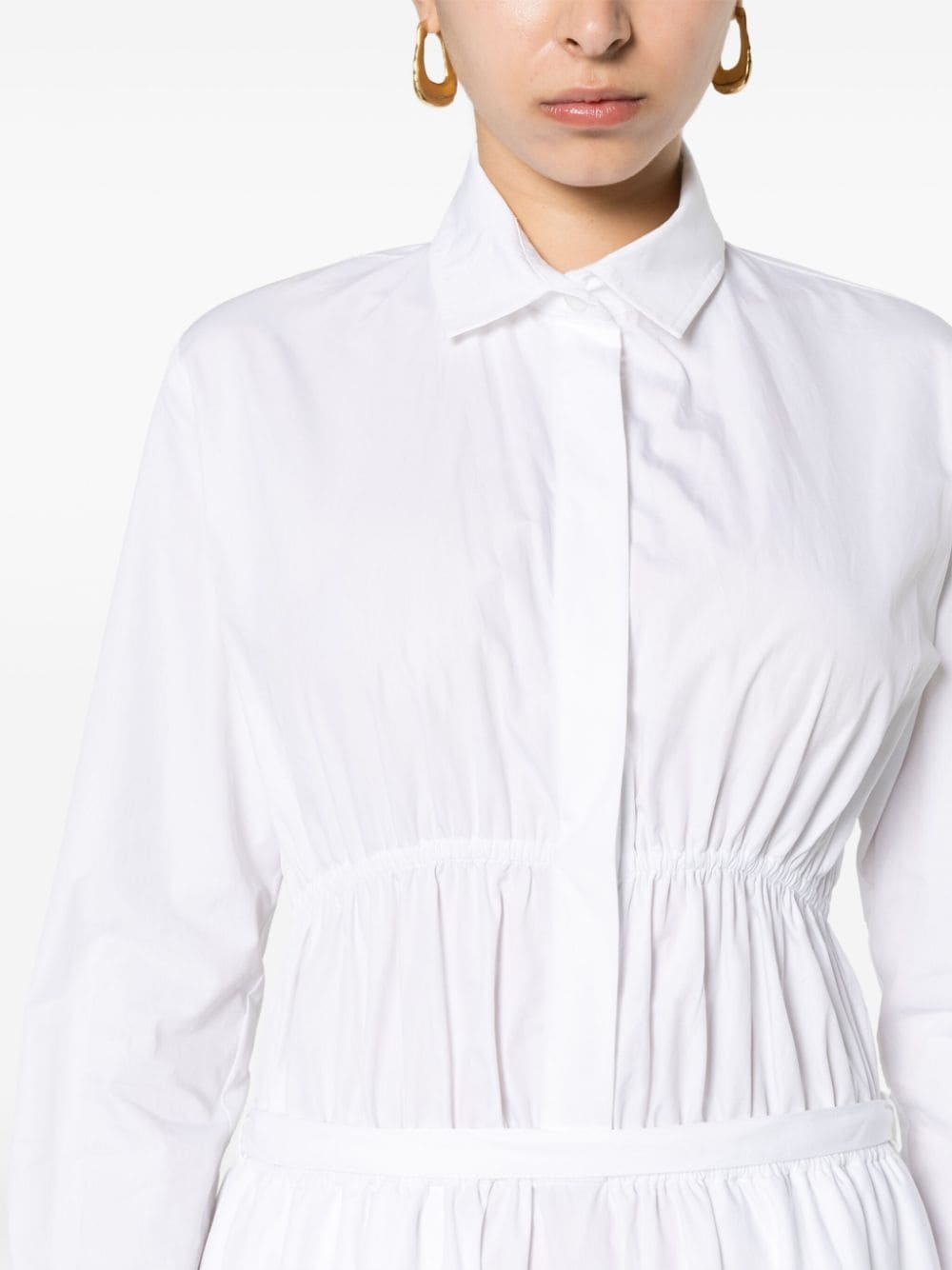 poplin shirt dress - 5