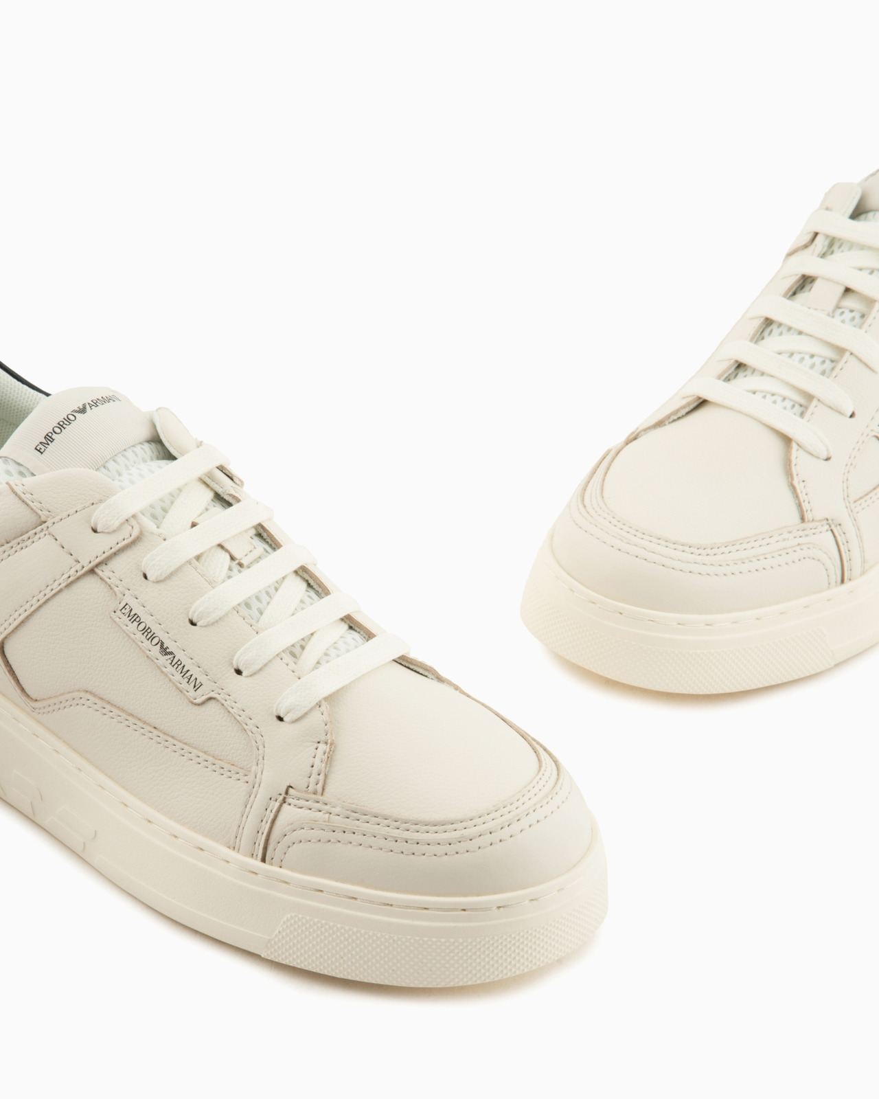 Hammered-leather sneakers - 5