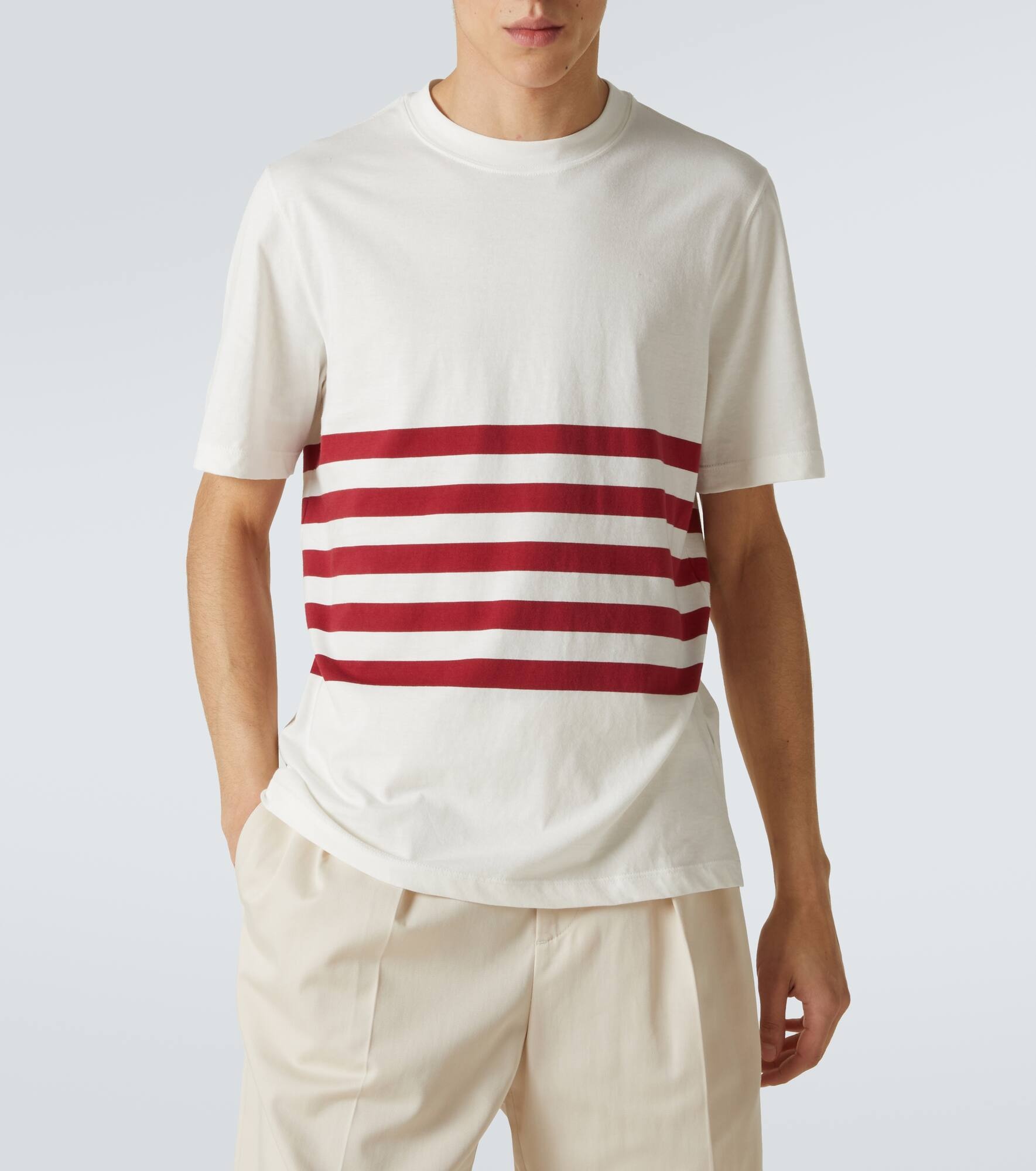Striped cotton jersey T-shirt - 3