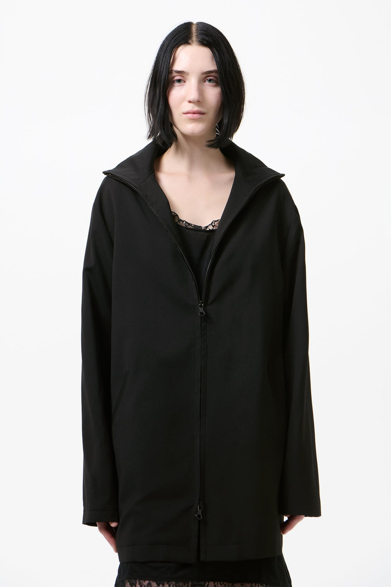 Helm Jacket Black Worsted Wool. 3