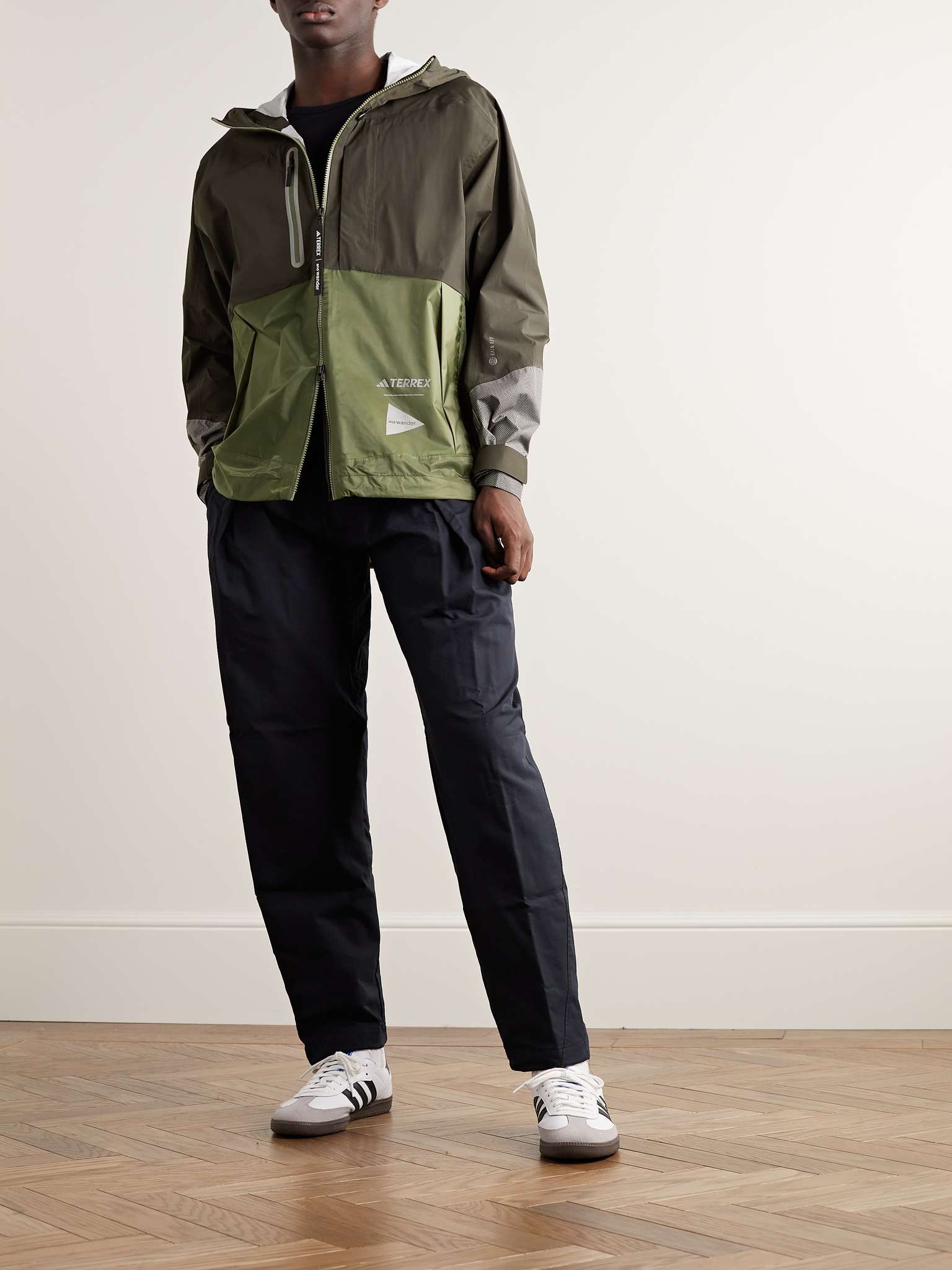 + And Wander TERREX Xploric Panelled Recycled RAIN.RDY Shell Hooded Jacket - 2