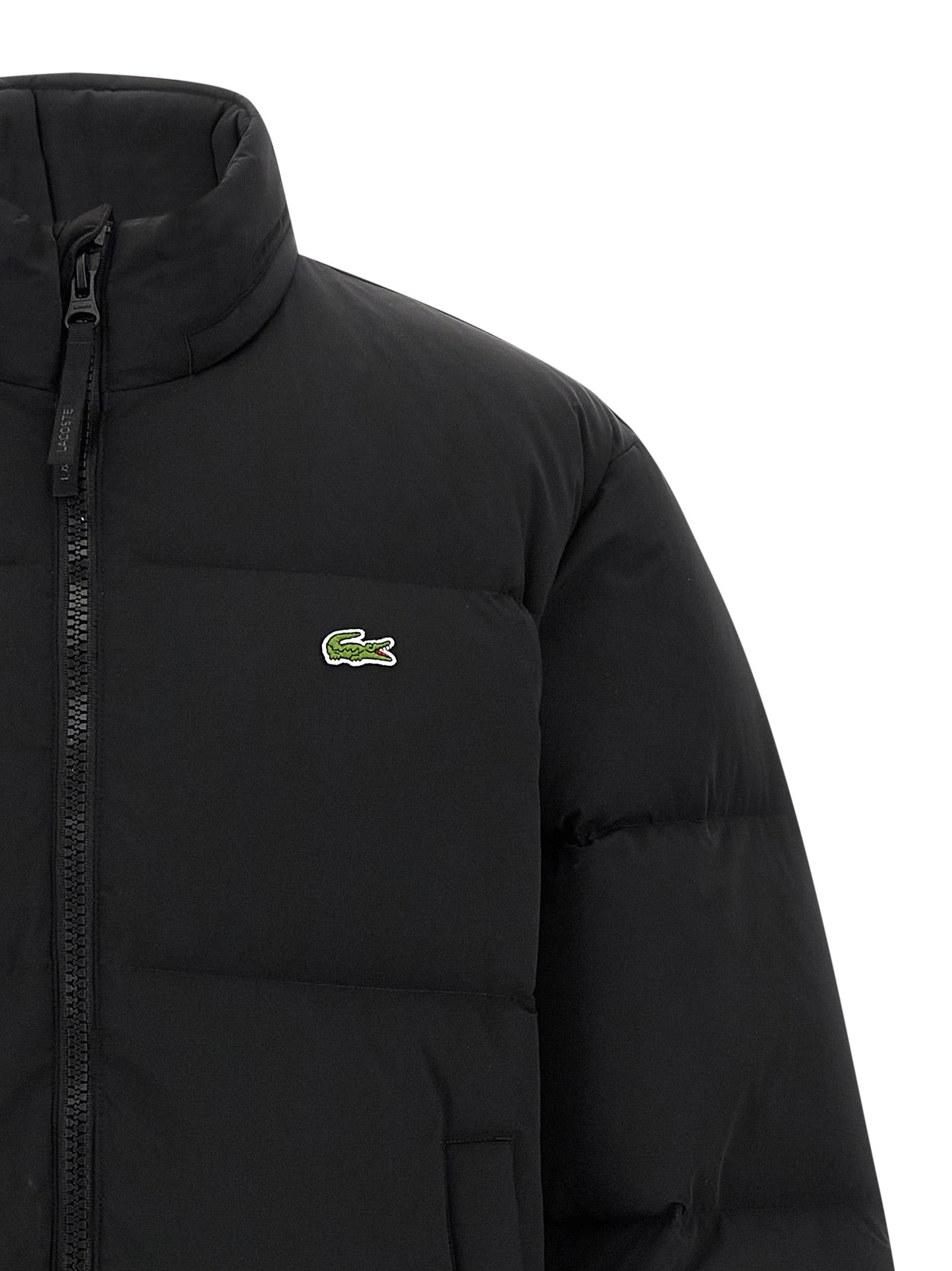 Logo Down Jacket Puffer Jackets Black - 3
