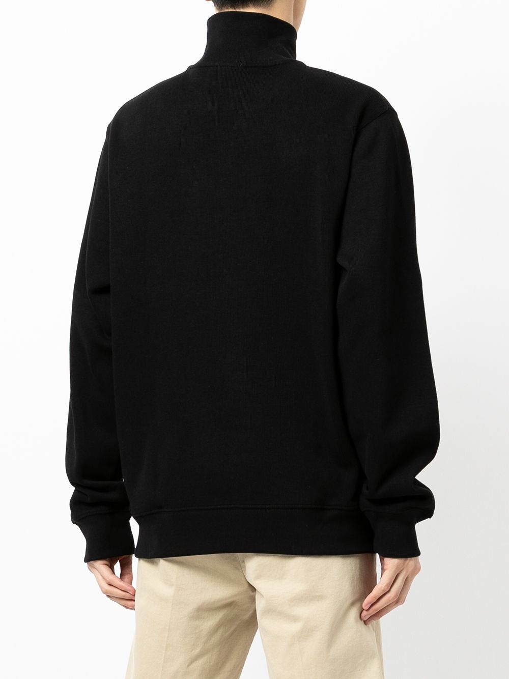 crocodile-embroidered cotton sweatshirt - 4