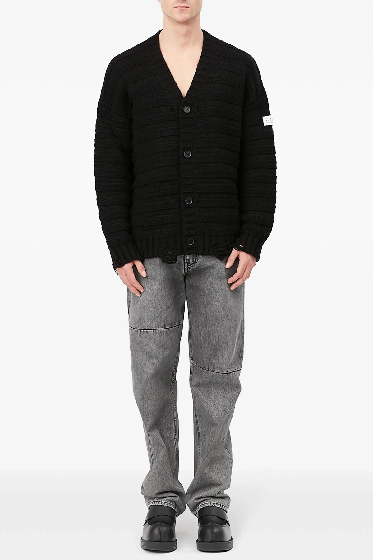 Distressed wool cardigan - 2