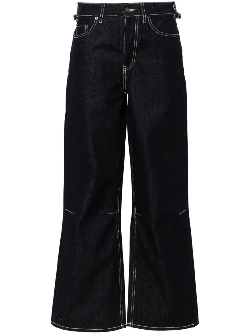 high-rise straight-leg jeans 1